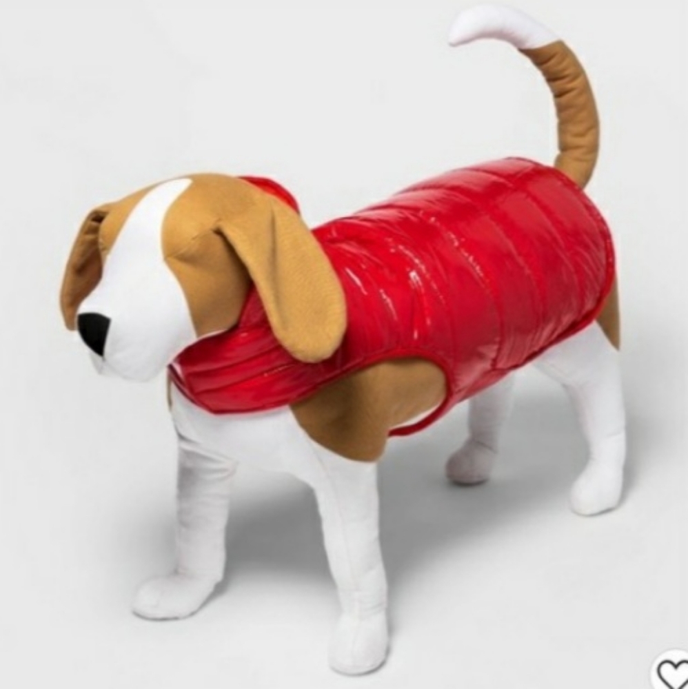 NWT- ADORABLE WORKSHOP RED PUFFER VEST SIZE SMALL